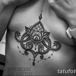фото тату под женской грудью 26.01.2019 №192 - tattoo under the breasts - tatufoto.com