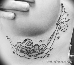 фото тату под женской грудью 26.01.2019 №195 - tattoo under the breasts - tatufoto.com