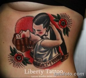 фото тату под женской грудью 26.01.2019 №209 - tattoo under the breasts - tatufoto.com