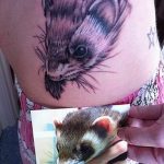 Фото тату хорёк 26.02.2019 №043 - Photo tattoo ferret - tatufoto.com