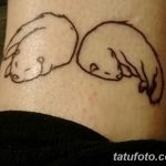 Фото тату хорёк 26.02.2019 №055 - Photo tattoo ferret - tatufoto.com