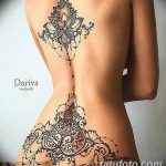 фото мехенди на пояснице 09.02.2019 №028 - mehendi on the lower back - tatufoto.com