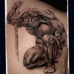 фото тату минотавр 01.02.2019 №008 - example drawing tattoo with a minotaur - tatufoto.com