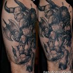 фото тату минотавр 01.02.2019 №010 - example drawing tattoo with a minotaur - tatufoto.com