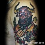 фото тату минотавр 01.02.2019 №042 - example drawing tattoo with a minotaur - tatufoto.com