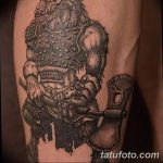 фото тату минотавр 01.02.2019 №073 - example drawing tattoo with a minotaur - tatufoto.com