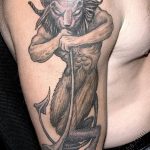фото тату минотавр 01.02.2019 №082 - example drawing tattoo with a minotaur - tatufoto.com