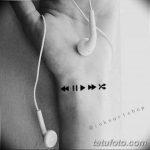 фото тату музыкальный плеер 13.02.2019 №004 - photo tattoo music player - tatufoto.com