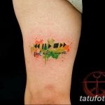 фото тату музыкальный плеер 13.02.2019 №021 - photo tattoo music player - tatufoto.com