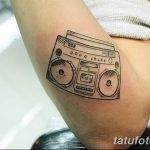 фото тату музыкальный плеер 13.02.2019 №027 - photo tattoo music player - tatufoto.com