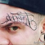 фото тату над бровью 25.02.2019 №041 - photo tattoo over eyebrow - tatufoto.com
