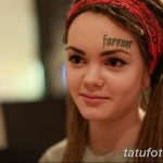 фото тату над бровью 25.02.2019 №044 - photo tattoo over eyebrow - tatufoto.com
