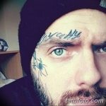 фото тату над бровью 25.02.2019 №047 - photo tattoo over eyebrow - tatufoto.com