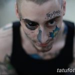 фото тату над бровью 25.02.2019 №059 - photo tattoo over eyebrow - tatufoto.com