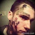 фото тату над бровью 25.02.2019 №070 - photo tattoo over eyebrow - tatufoto.com