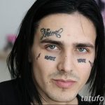 фото тату над бровью 25.02.2019 №080 - photo tattoo over eyebrow - tatufoto.com