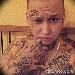 фото тату над бровью 25.02.2019 №082 - photo tattoo over eyebrow - tatufoto.com