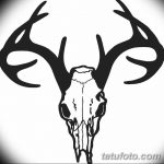 эскиз тату олень 23.02.2019 №020 - sketch tattoo deer - tatufoto.com