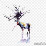 эскиз тату олень 23.02.2019 №025 - sketch tattoo deer - tatufoto.com