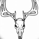 эскиз тату олень 23.02.2019 №034 - sketch tattoo deer - tatufoto.com