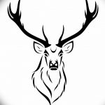 эскиз тату олень 23.02.2019 №042 - sketch tattoo deer - tatufoto.com