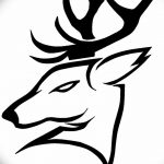 эскиз тату олень 23.02.2019 №043 - sketch tattoo deer - tatufoto.com