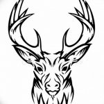 эскиз тату олень 23.02.2019 №060 - sketch tattoo deer - tatufoto.com