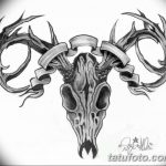 эскиз тату олень 23.02.2019 №103 - sketch tattoo deer - tatufoto.com