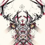 эскиз тату олень 23.02.2019 №104 - sketch tattoo deer - tatufoto.com