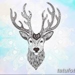 эскиз тату олень 23.02.2019 №112 - sketch tattoo deer - tatufoto.com