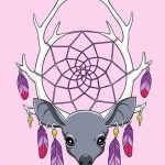 эскиз тату олень 23.02.2019 №125 - sketch tattoo deer - tatufoto.com