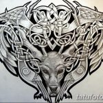 эскиз тату олень 23.02.2019 №126 - sketch tattoo deer - tatufoto.com