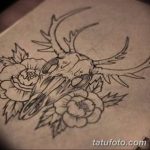 эскиз тату олень 23.02.2019 №129 - sketch tattoo deer - tatufoto.com