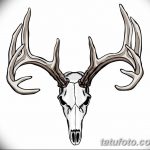эскиз тату олень 23.02.2019 №149 - sketch tattoo deer - tatufoto.com