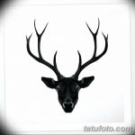 эскиз тату олень 23.02.2019 №160 - sketch tattoo deer - tatufoto.com