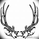 эскиз тату олень 23.02.2019 №163 - sketch tattoo deer - tatufoto.com