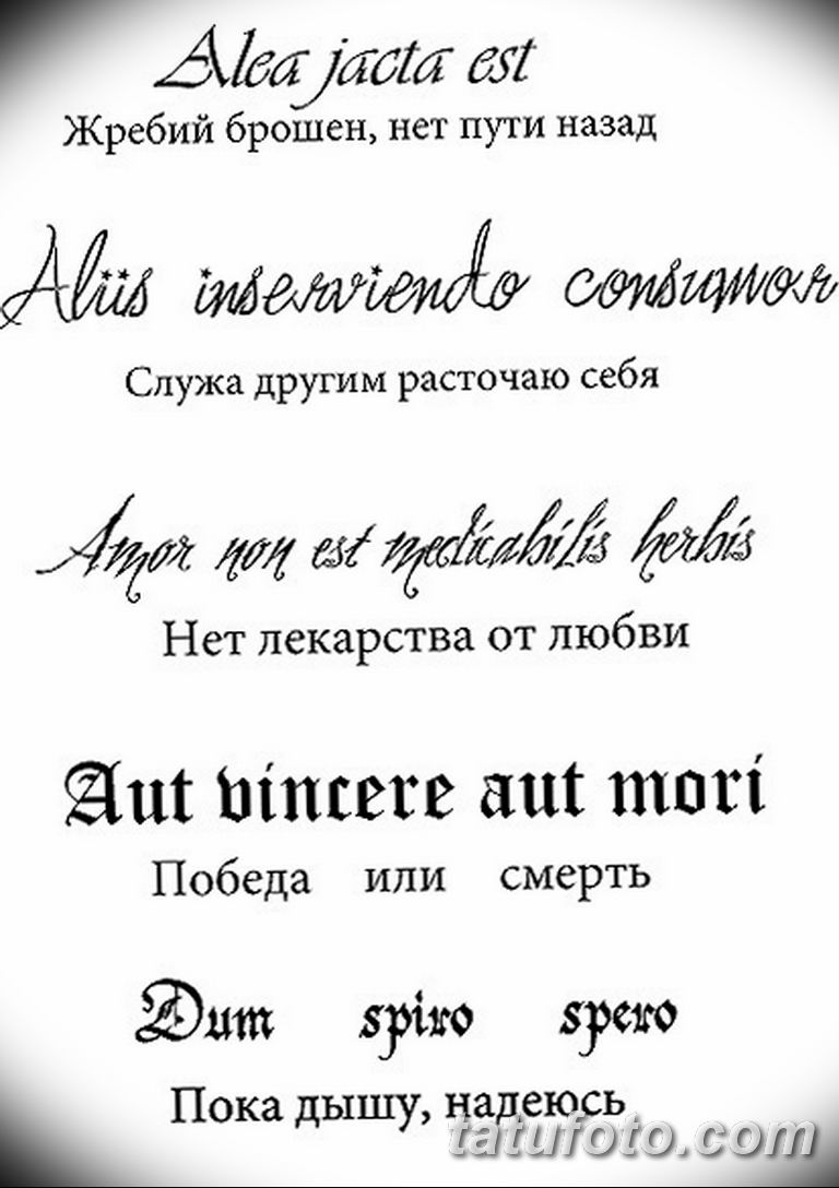 Тату надписи с переводом для мужчин на латинском на руке