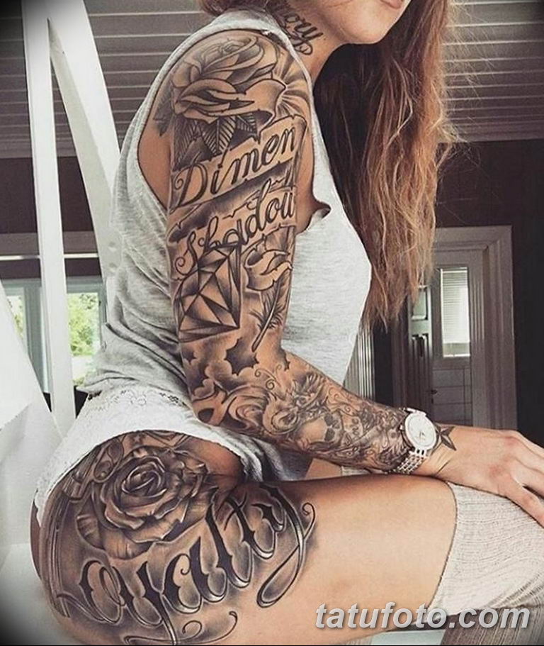 Спортивные девушки с тату
