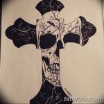 крест тату эскиз мужской 09.03.2019 №001 - tattoo sketches - tatufoto.com