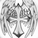 крест тату эскиз мужской 09.03.2019 №008 - tattoo sketches - tatufoto.com