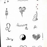 мини тату эскизы для девушек 08.03.2019 №007 - tattoo sketches - tatufoto.com