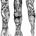 рукава тату мужские эскизы 09.03.2019 №004 - tattoo sketches - tatufoto.com