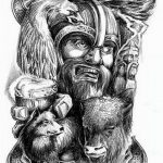 славянские тату эскизы мужские 09.03.2019 №004 - tattoo sketches - tatufoto.com