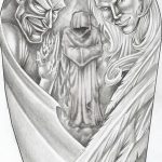 тату ангел эскизы мужские 09.03.2019 №027 - tattoo sketches - tatufoto.com