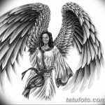 тату ангел эскизы мужские 09.03.2019 №033 - tattoo sketches - tatufoto.com