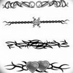 тату браслет эскиз для девушек 08.03.2019 №004 - tattoo sketches - tatufoto.com