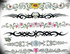 тату браслет эскиз для девушек 08.03.2019 №006 - tattoo sketches - tatufoto.com