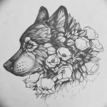 тату волка эскизы для девушек 08.03.2019 №023 - tattoo sketches - tatufoto.com