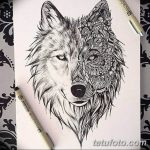 тату волка эскизы мужские 09.03.2019 №029 - tattoo sketches - tatufoto.com