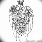 тату для девушек эскизы кружева 08.03.2019 №004 - tattoo sketches - tatufoto.com